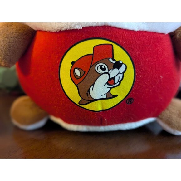 Buc-ees Beaver Plush Toy Wearing Red Hat & Shirt 8" Adorable Soft Stuffed Animal - Picture 2 of 4
